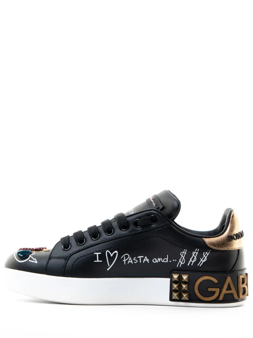 Кеды кожаные Portofino DOLCE & GABBANA