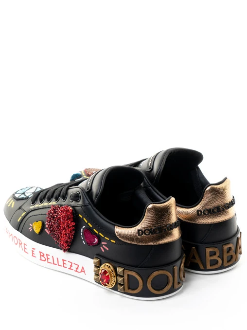 Кеды кожаные Portofino DOLCE & GABBANA