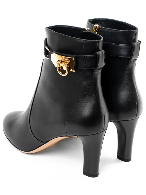 Ботильоны кожаные S.FERRAGAMO
