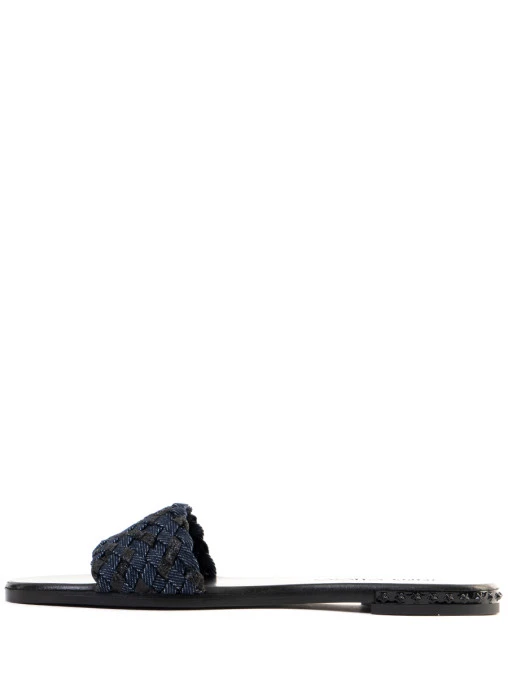 Шлепанцы текстильные JIMMY CHOO