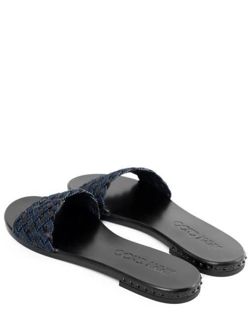 Шлепанцы текстильные JIMMY CHOO
