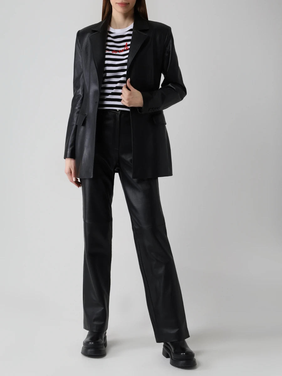 Пиджак кожаный