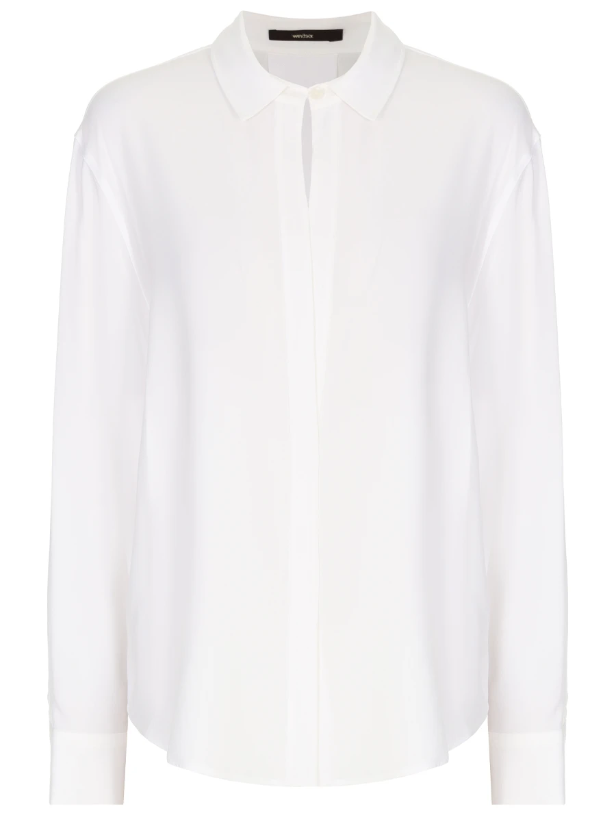 Блуза однотонная