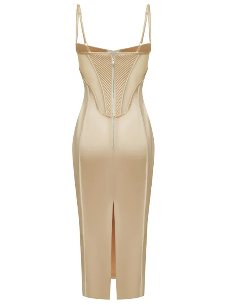 Платье атласное Mirror