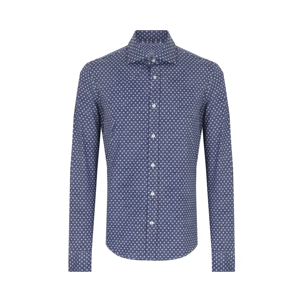 Рубашка Slim Fit с принтом