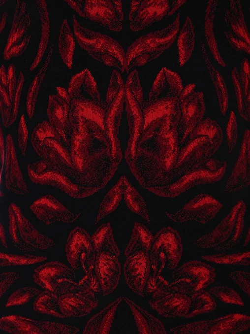 Платье с принтом ALEXANDER MCQUEEN