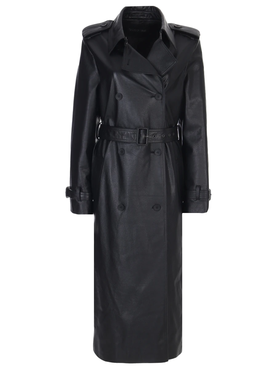 Тренч кожаный