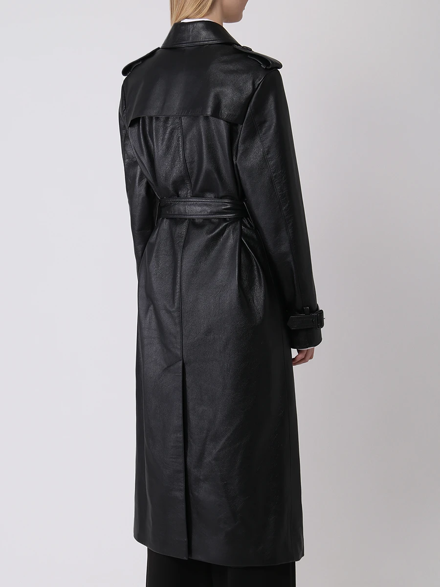 Тренч кожаный