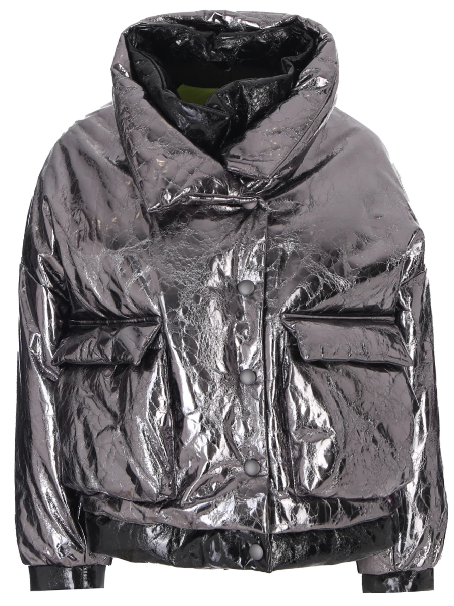 Пуховик кожаный