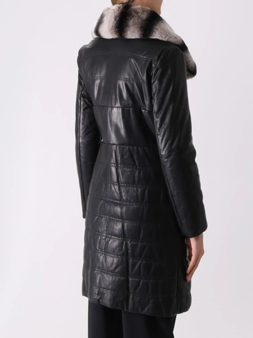 Пальто кожаное ARMANI COLLEZIONI