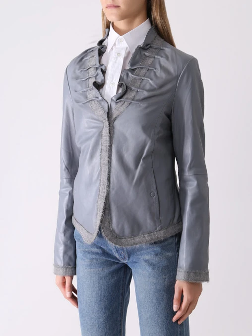 Куртка кожаная ARMANI COLLEZIONI