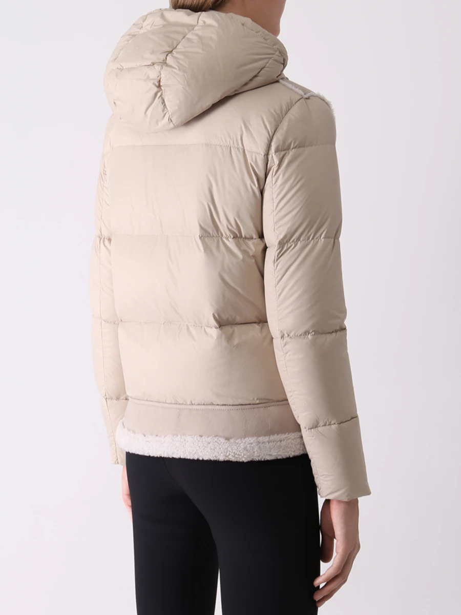 Пуховик комбинированный