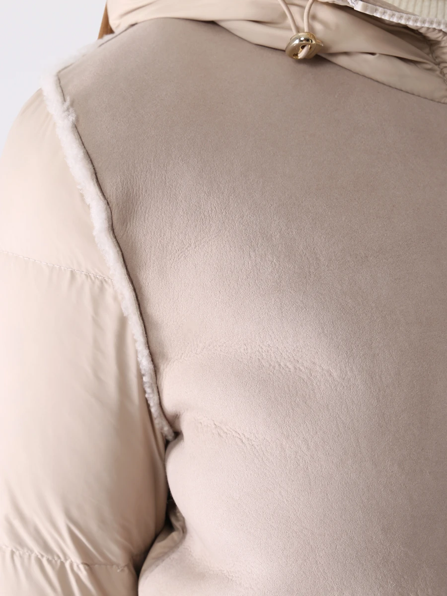 Пуховик комбинированный