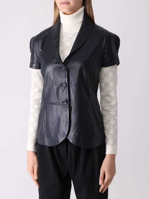 Жилет кожаный ARMANI COLLEZIONI