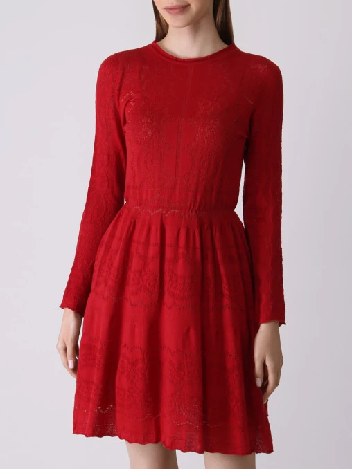 Платье шерстяное ALBERTA FERRETTI