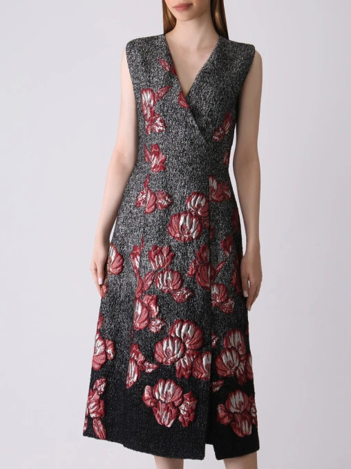 Платье с принтом ALBERTA FERRETTI