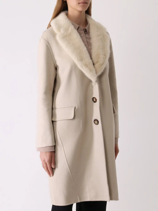 Пальто шерстяное ERMANNO SCERVINO