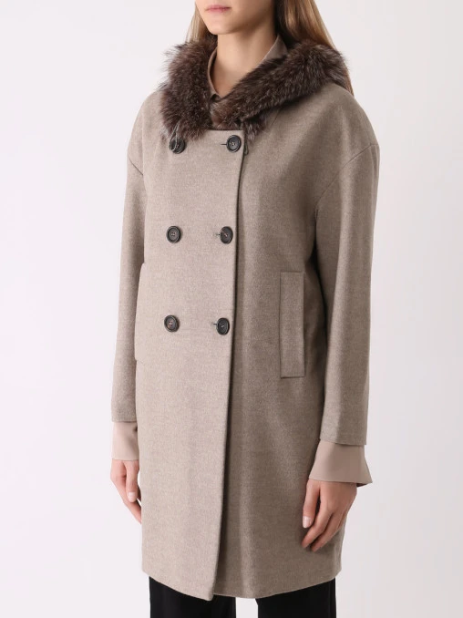 Пальто шерстяное BRUNELLO CUCINELLI