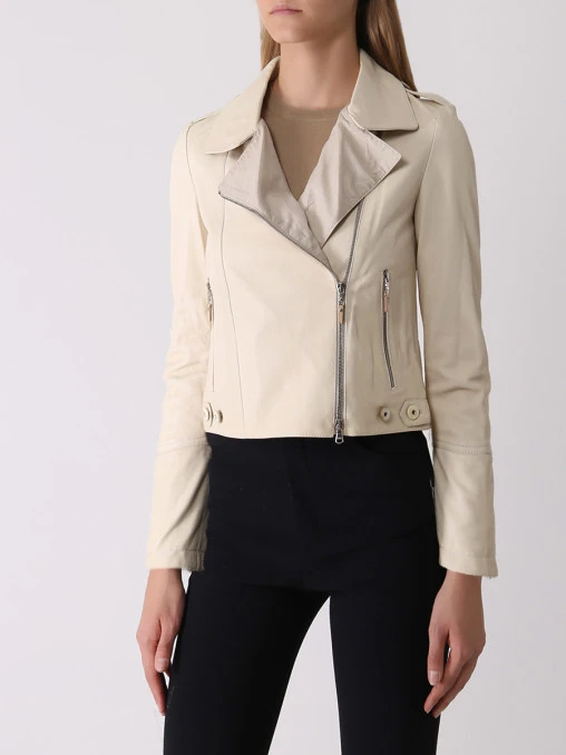 Куртка-косуха кожаная BRUNELLO CUCINELLI