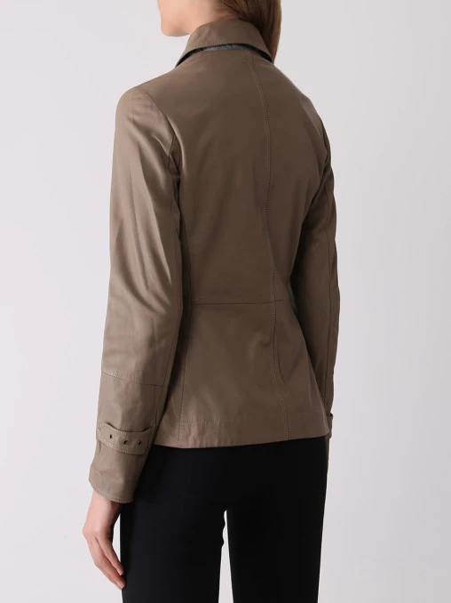 Куртка кожаная BRUNELLO CUCINELLI