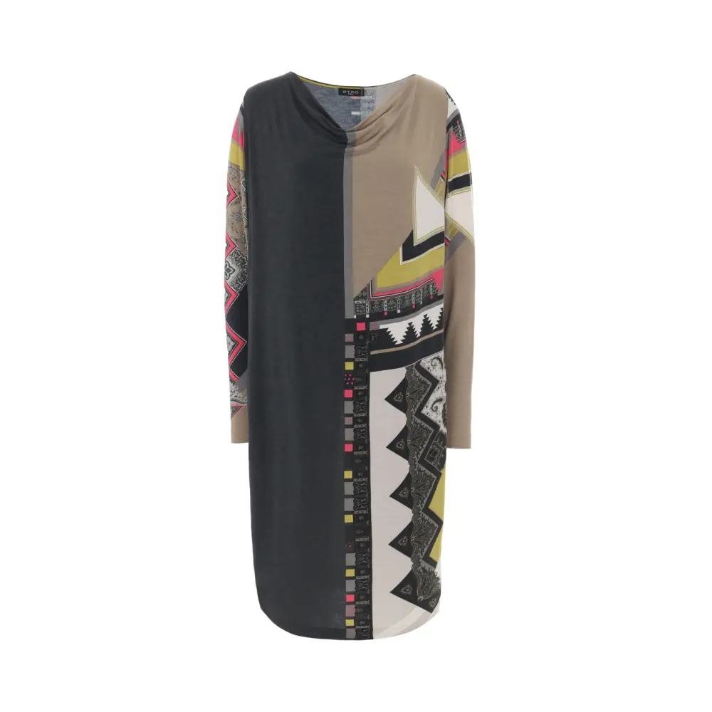 Платье из вискозы с принтом