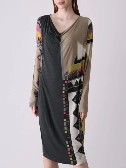 Платье из вискозы с принтом ETRO