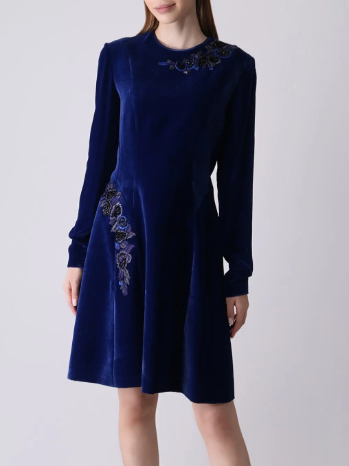 Платье бархатное ALBERTA FERRETTI