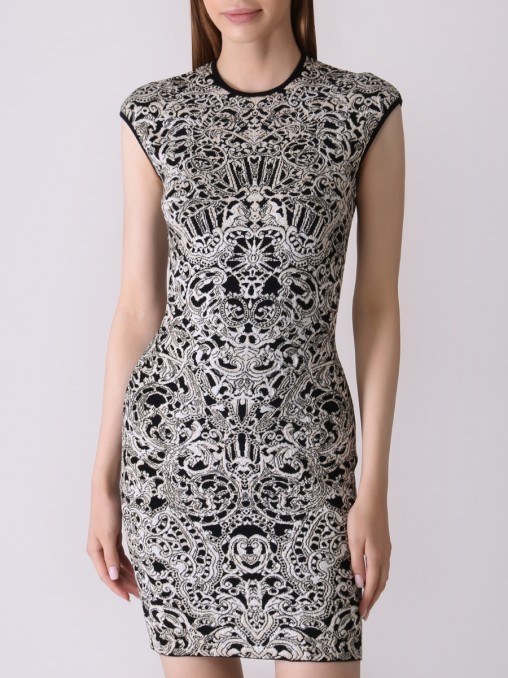 Платье шерстяное ALEXANDER MCQUEEN