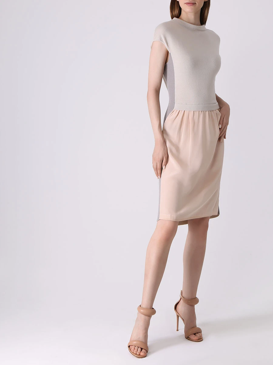 Платье комбинированное