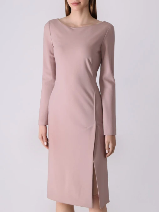 Платье-футляр шерстяное ALBERTA FERRETTI