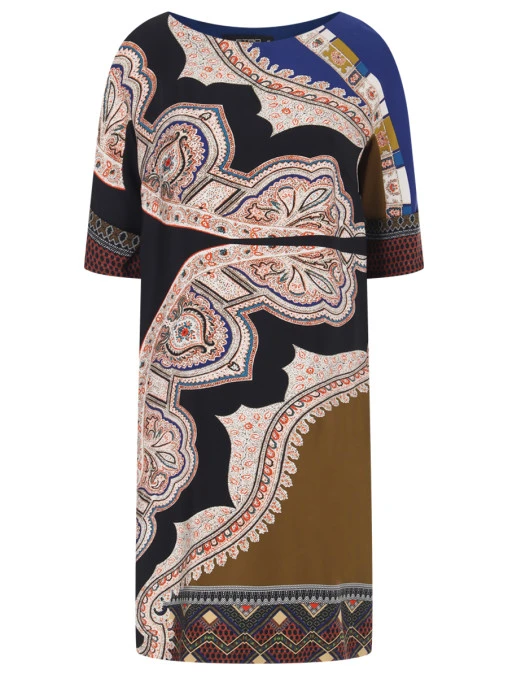Платье шелковое с принтом ETRO
