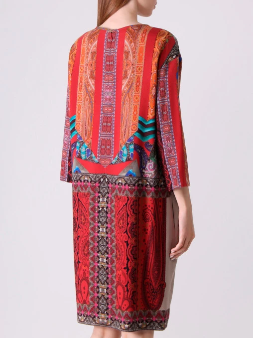 Платье шерстяное с принтом ETRO