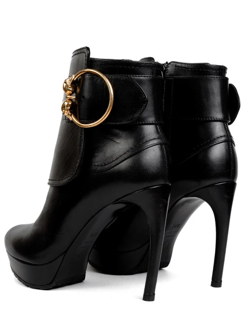 Ботильоны кожаные ALEXANDER MCQUEEN