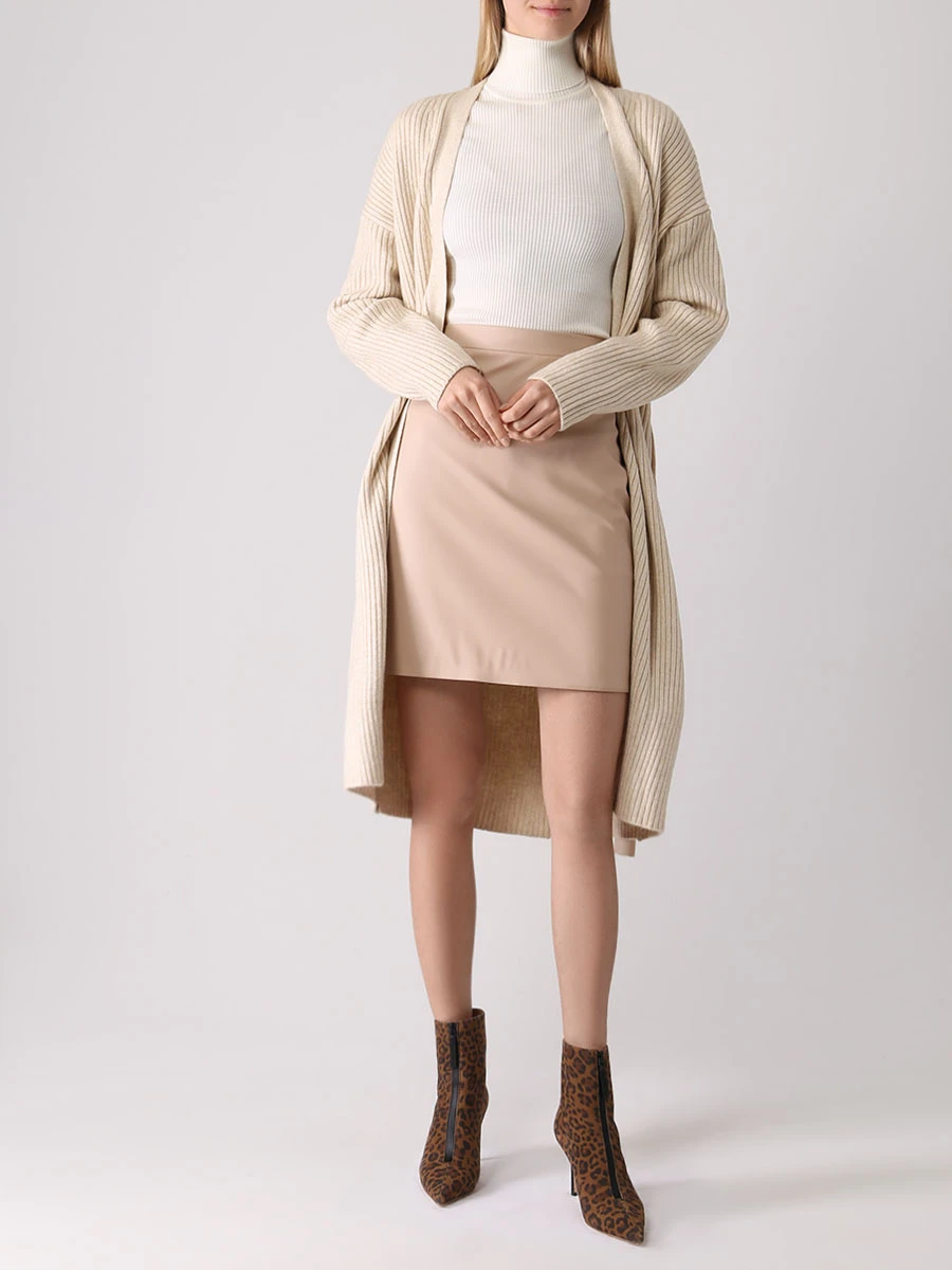 Юбка из экокожи