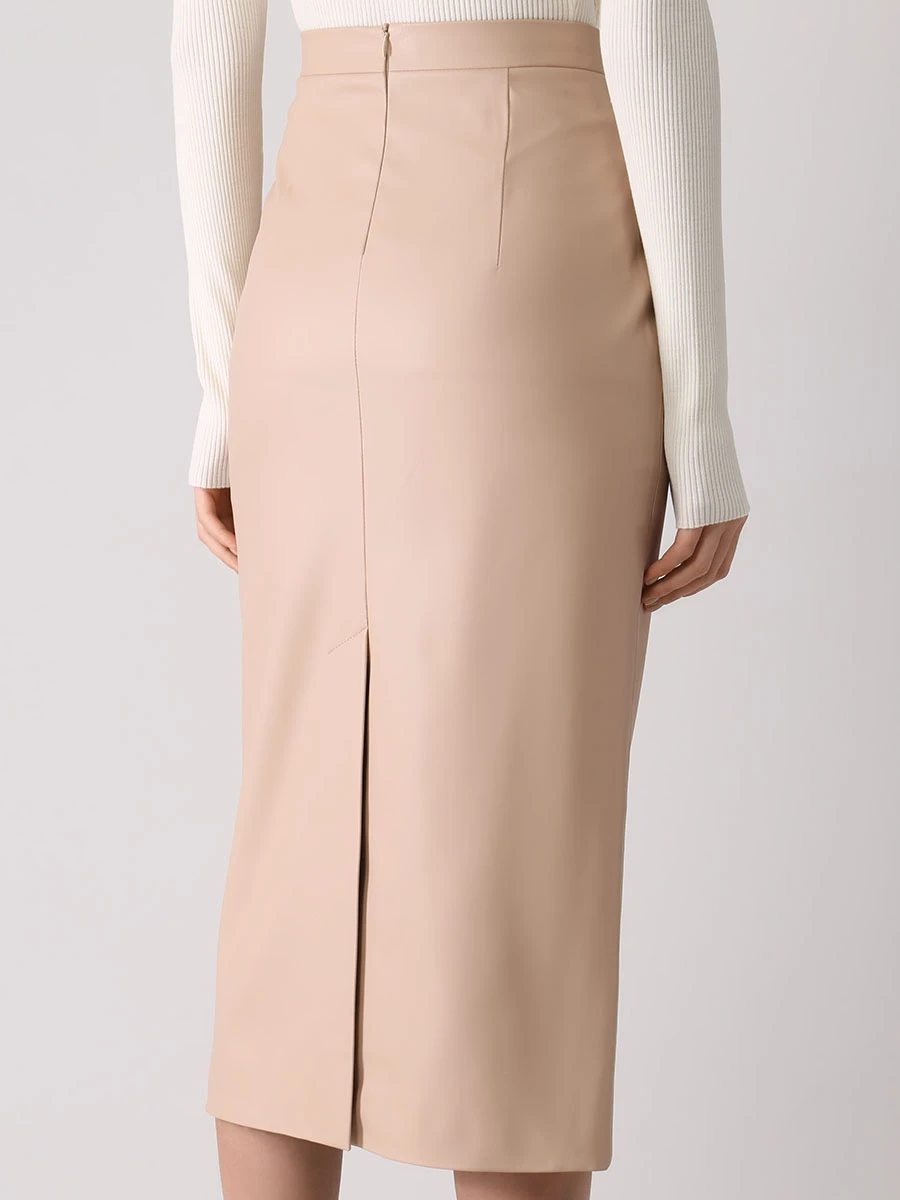 Юбка из экокожи