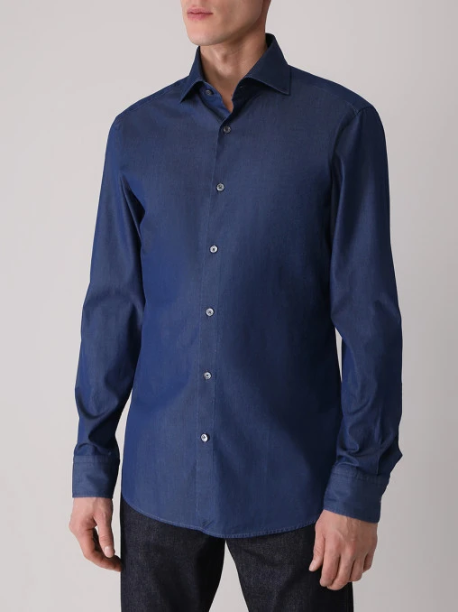 Рубашка Slim Fit хлопковая BOSS