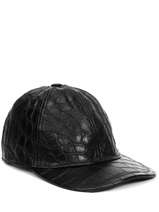 Бейсболка из кожи крокодила HETTABRETZ