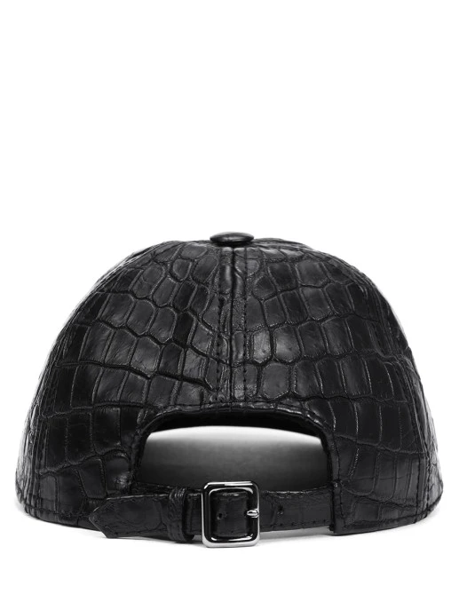 Бейсболка из кожи крокодила HETTABRETZ