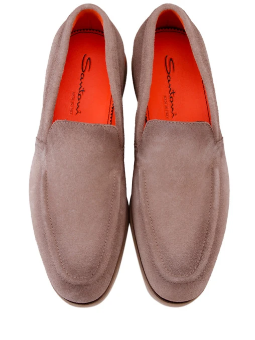 Лоферы замшевые SANTONI