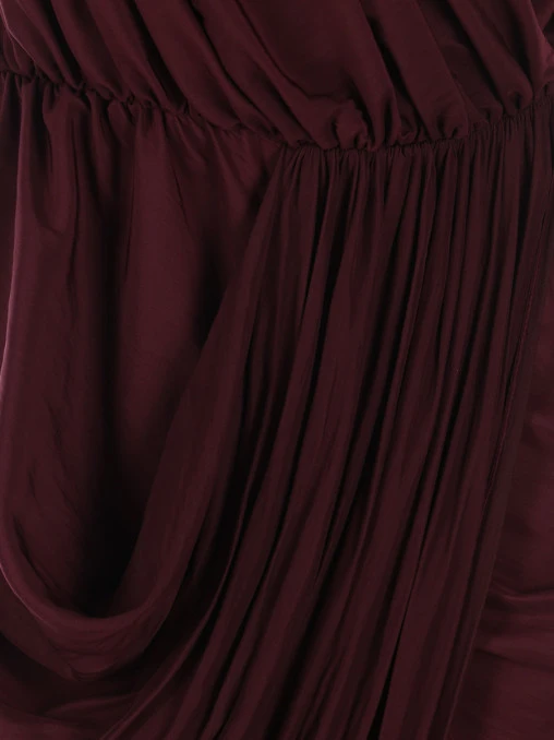 Платье с драпировками LANVIN