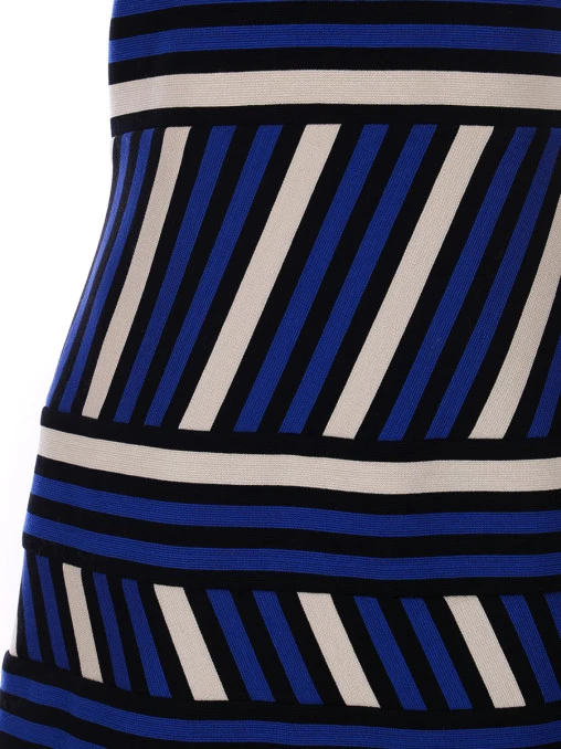 Платье хлопковое в полоску LANVIN
