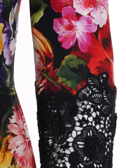 Платье из вискозы DOLCE & GABBANA
