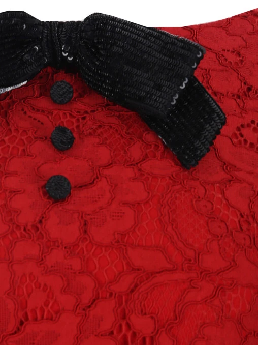 Платье кружевное SAINT LAURENT