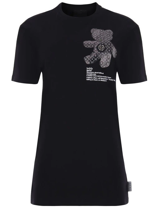 Футболка хлопковая с принтом PHILIPP PLEIN