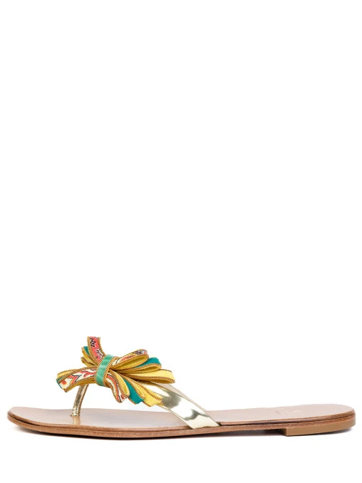 Шлепанцы кожаные ETRO