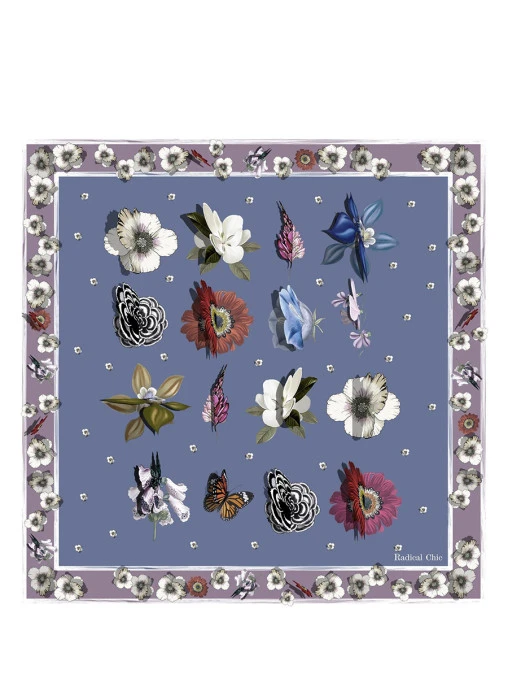 Платок шелковый с принтом RADICAL CHIC