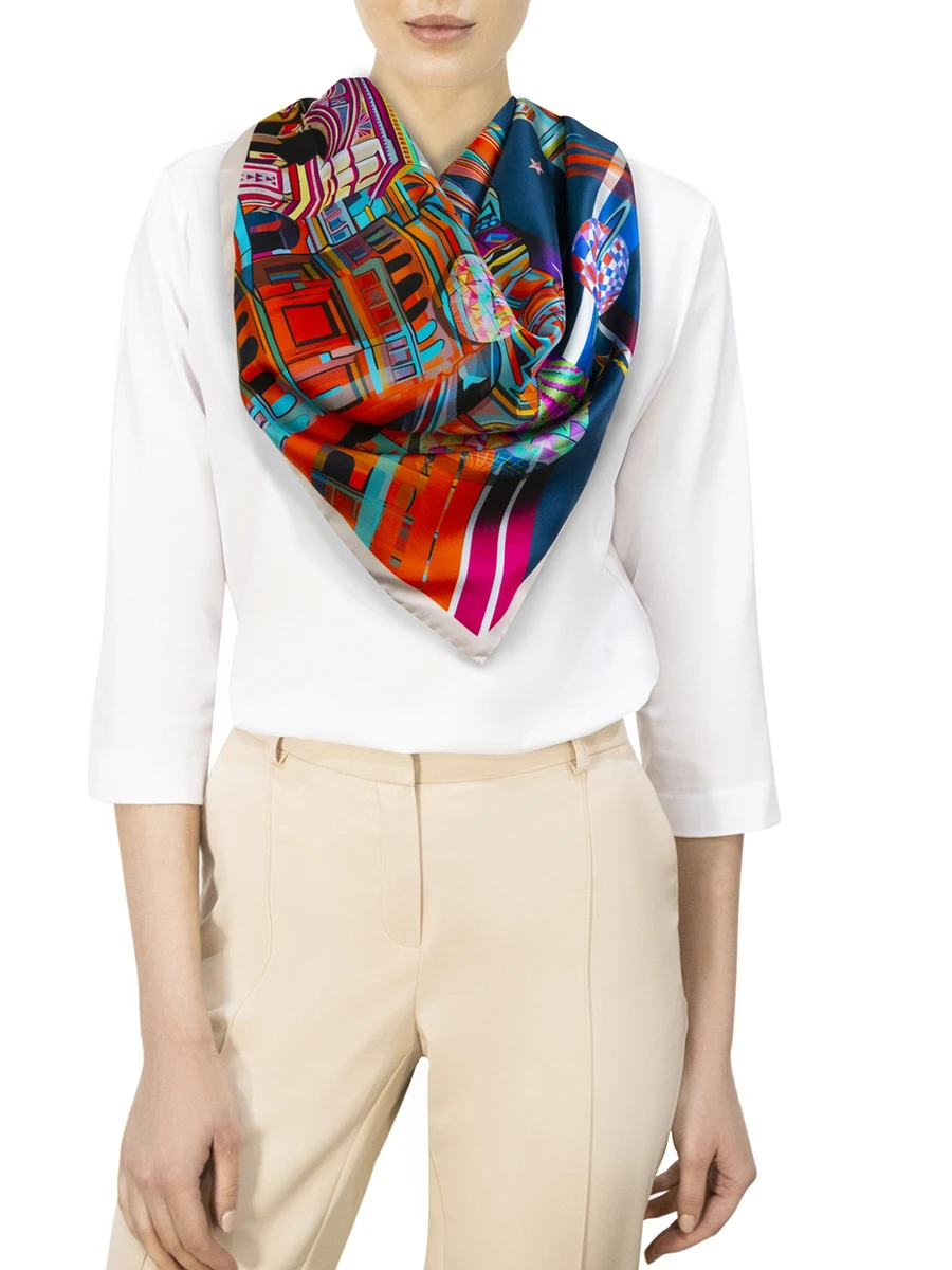 Платок шелковый Cosmos