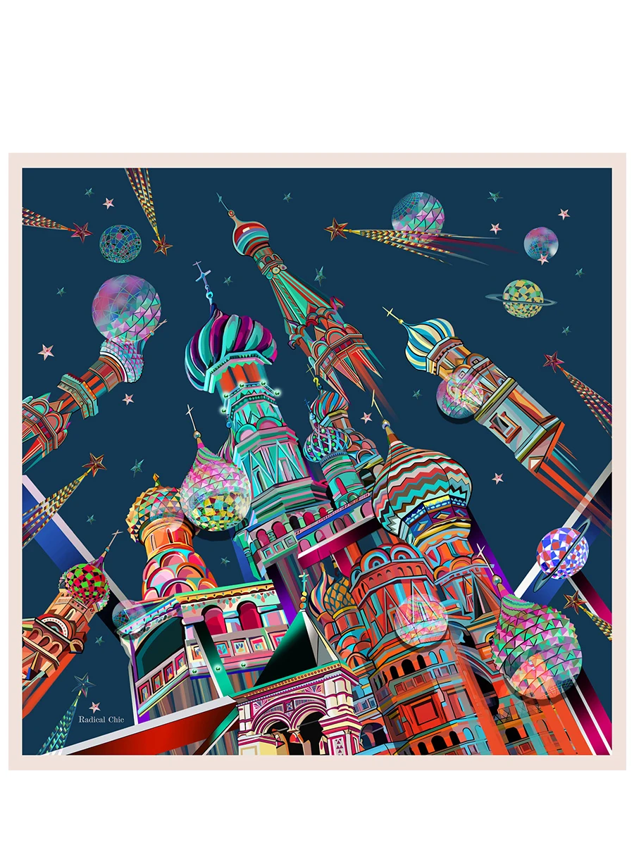 Платок шелковый Cosmos