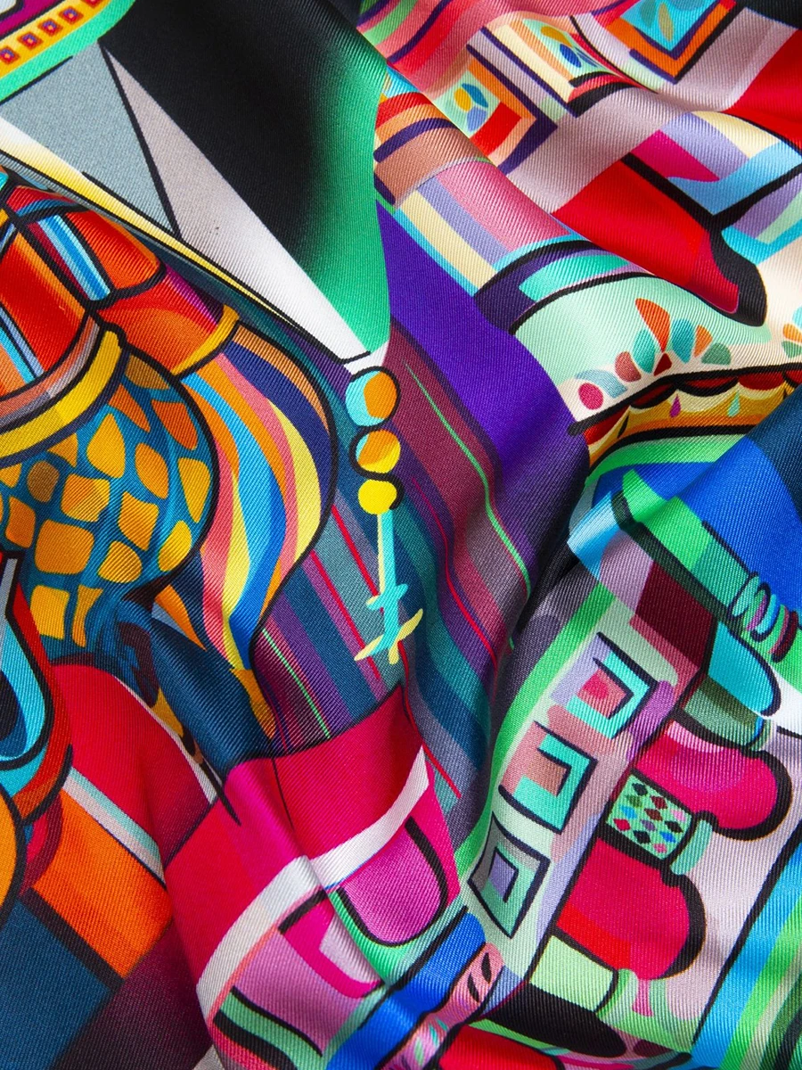 Платок шелковый Cosmos