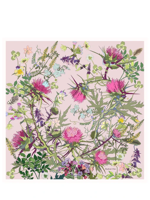 Платок шелковый Scottish rose RADICAL CHIC